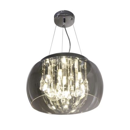 Candelabro de cristal num fio ROMEO 6xG9/8W/230V