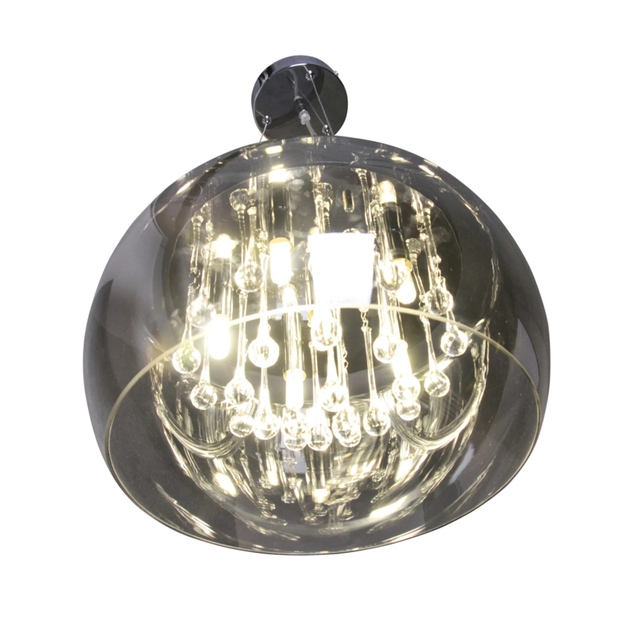 Candelabro de cristal num fio ROMEO 6xG9/8W/230V
