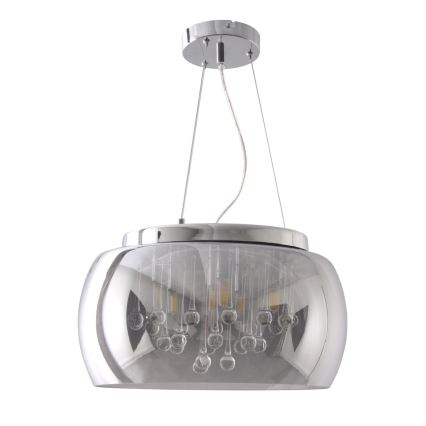 Candelabro de cristal num fio ROMEO 6xG9/8W/230V