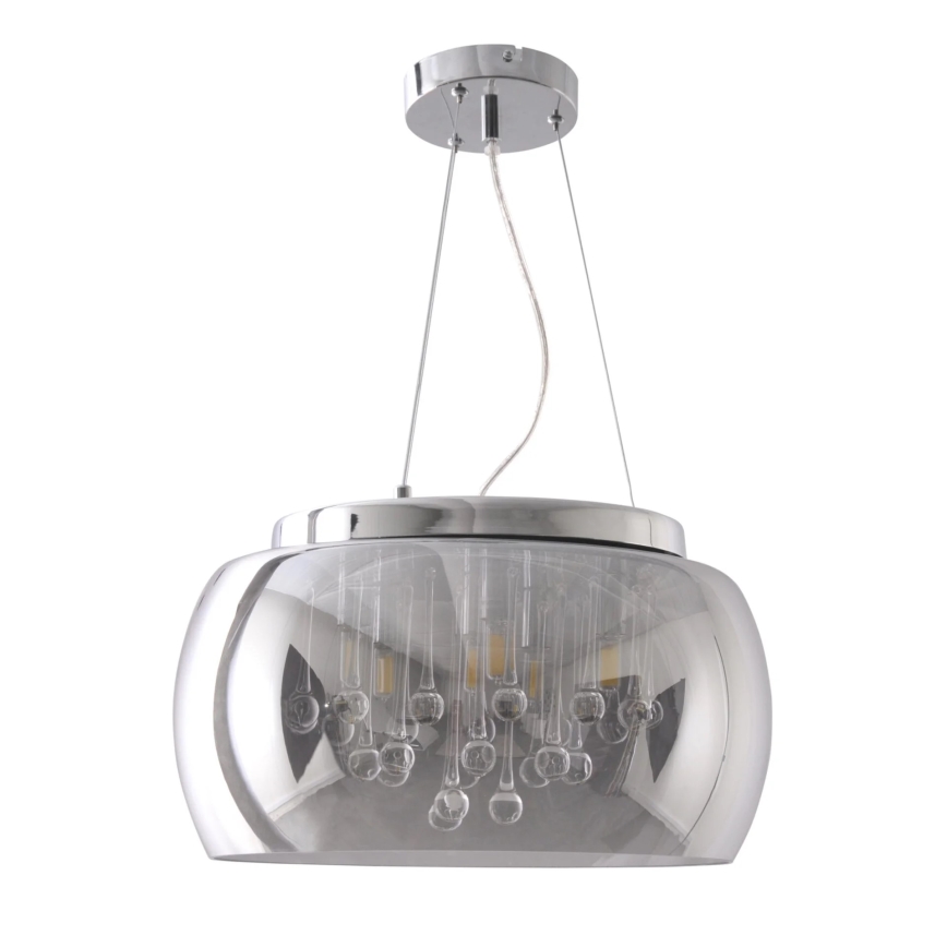 Candelabro de cristal num fio ROMEO 6xG9/8W/230V