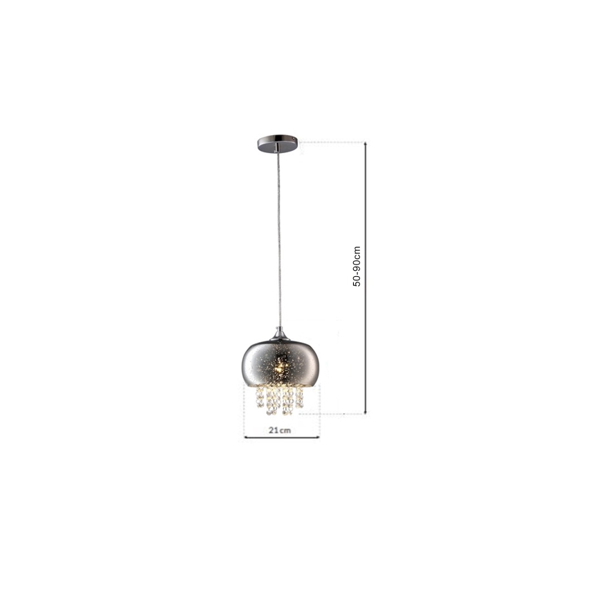 Candelabro de cristal num fio STARLIGHT 1xE14/40W/230V