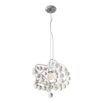 Candelabro de cristal num fio VIOLETA 1xE27/15W/230V