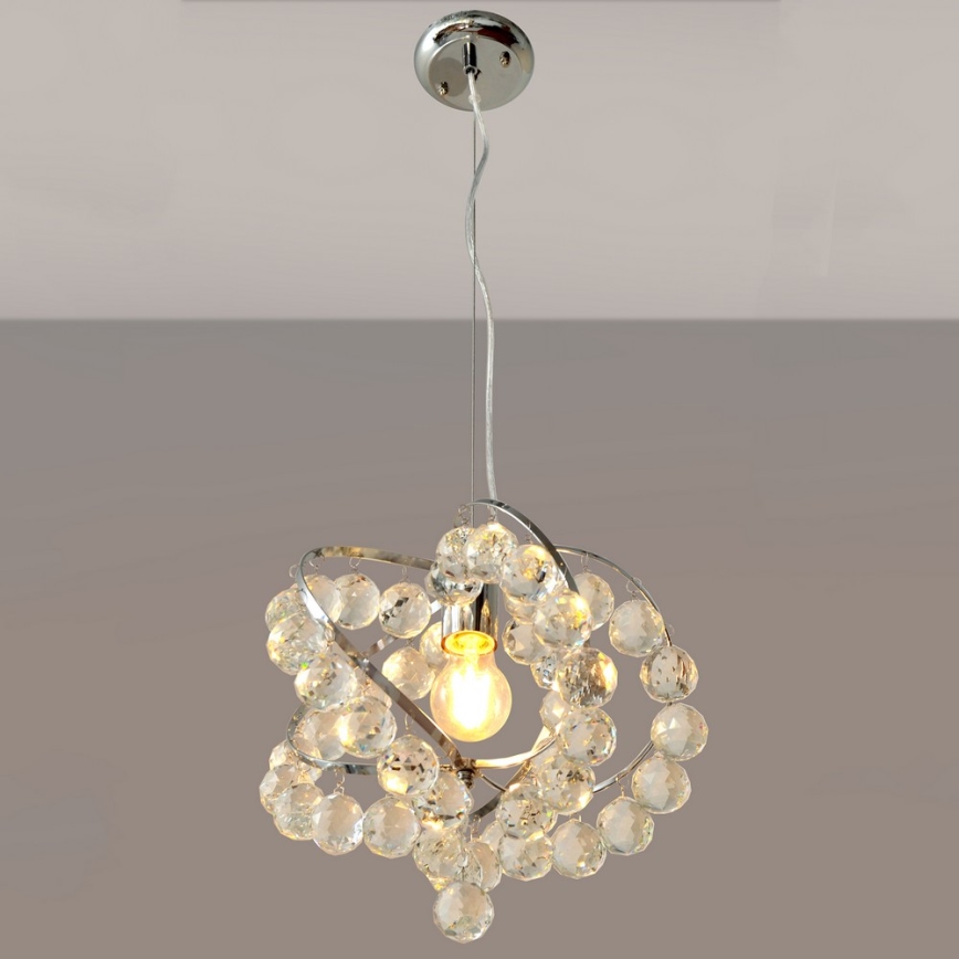 Candelabro de cristal num fio VIOLETA 1xE27/15W/230V