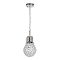 Candelabro de cristal pendurado 1xE27/60W/230V