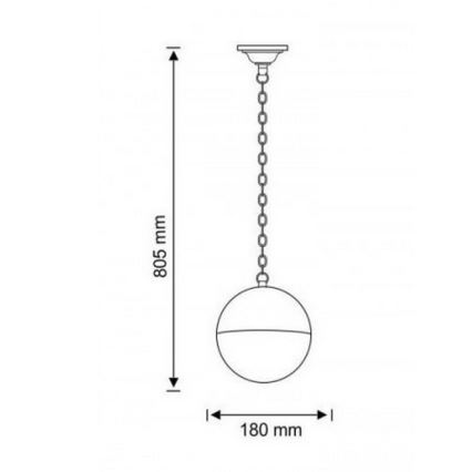 Candelabro de exterior ULSA 1xE27/12W/230V IP44
