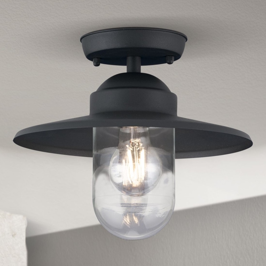 Candelabro fixo exterior EDWARD 1xE27/60W/230V IP44 preto