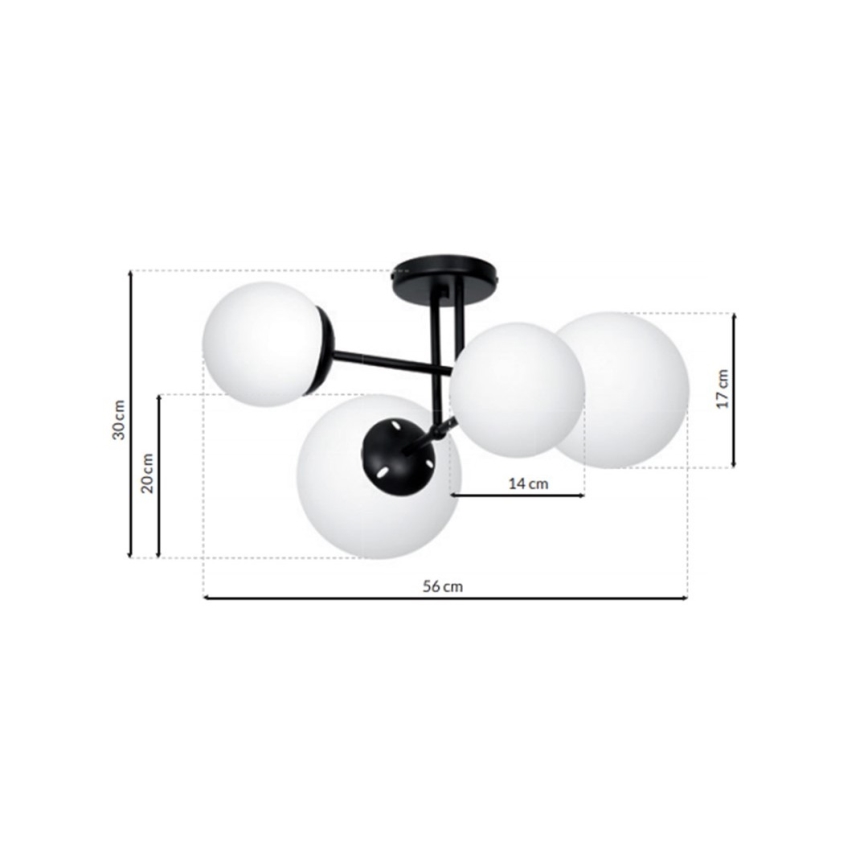 Candelabro fixo LIMA 4xE14/40W/230V
