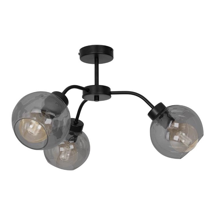 Candelabro fixo SOFIA 3xE27/60W/230V preto