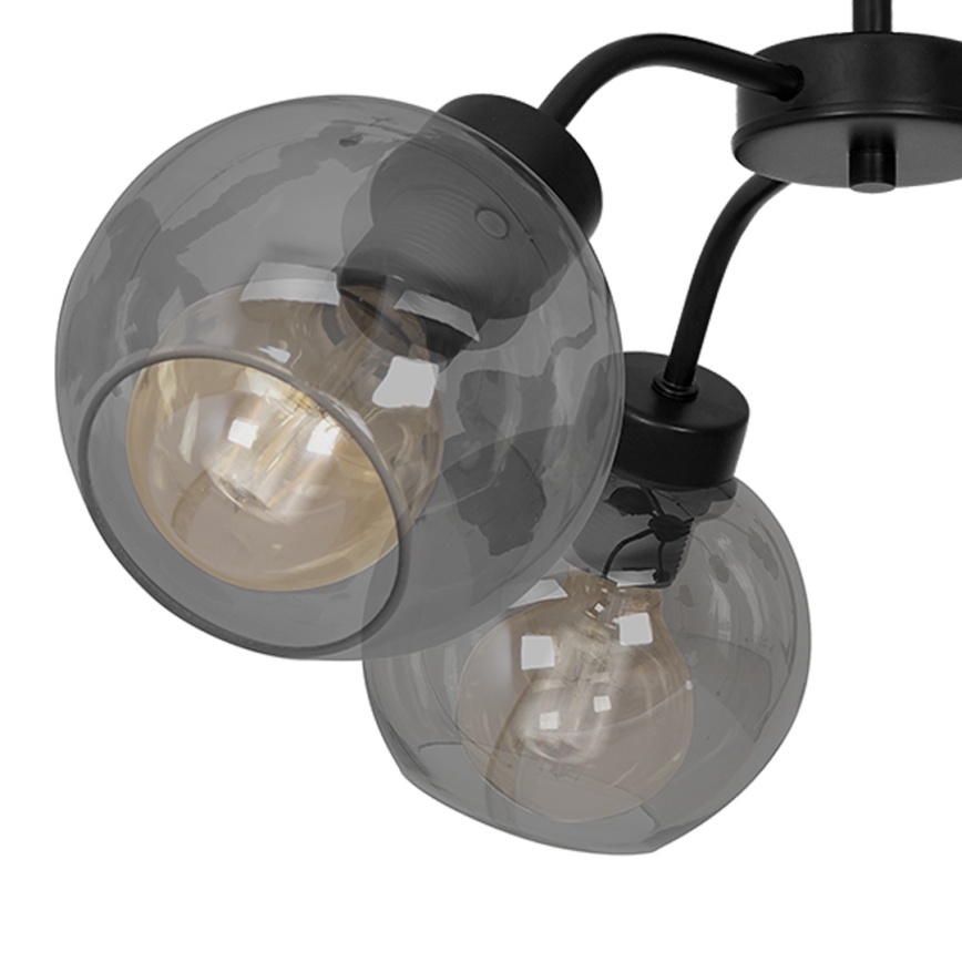 Candelabro fixo SOFIA 3xE27/60W/230V preto