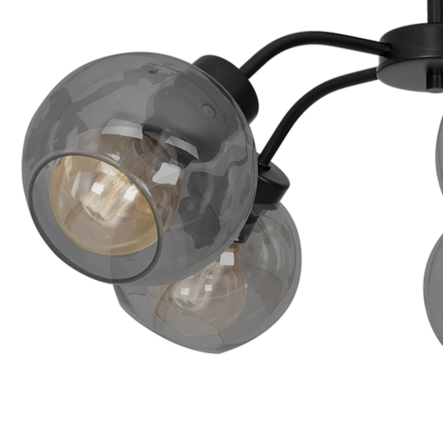 Candelabro fixo SOFIA 5xE27/60W/230V preto