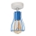Candelabro fixo TUBE II 1xE27/15W/230V azul