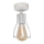 Candelabro fixo TUBE II 1xE27/15W/230V branco