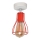Candelabro fixo TUBE II 1xE27/15W/230V vermelho