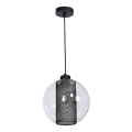 Candelabro FUNA 1xE27/60W/230V preto antigo