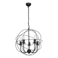 Candelabro GLOBE 5 5xE14/60W preto antigo