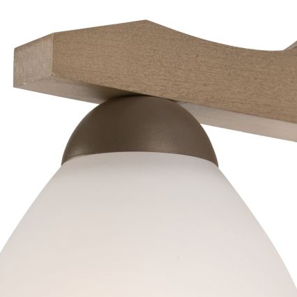 Candelabro integrado ADRIANO 3xE27/60W/230V faia - FSC certificado