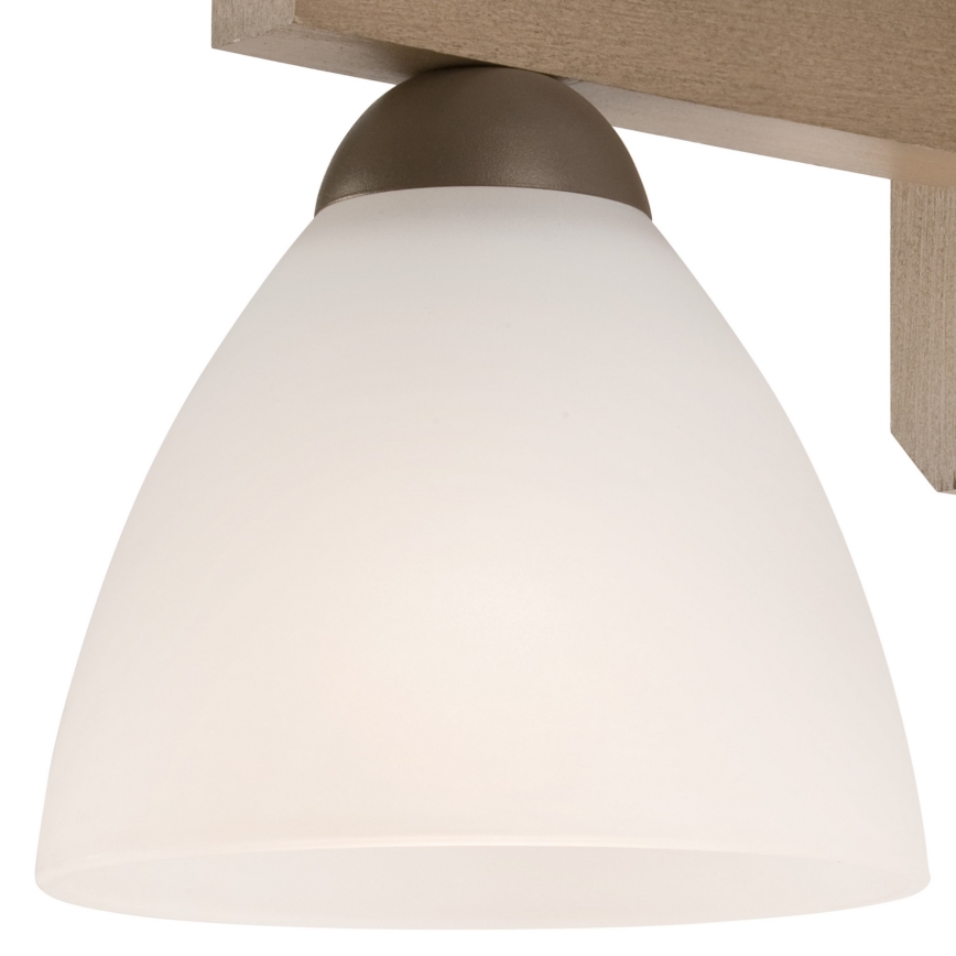 Candelabro integrado ADRIANO 3xE27/60W/230V faia - FSC certificado