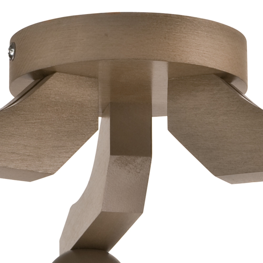 Candelabro integrado ADRIANO 3xE27/60W/230V faia - FSC certificado