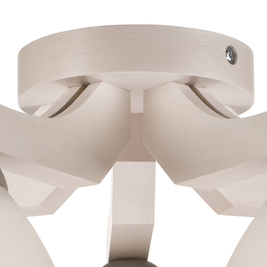 Candelabro integrado ADRIANO 5xE27/60W/230V faia - FSC certificado