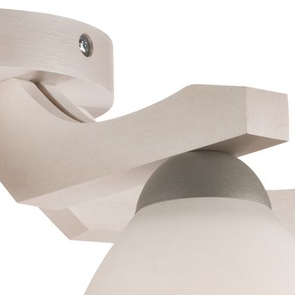 Candelabro integrado ADRIANO 5xE27/60W/230V faia - FSC certificado
