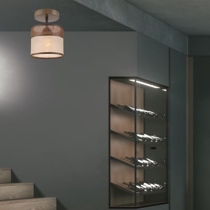 Candelabro integrado ANDREA 1xE27/60W/230V faia - FSC certificado