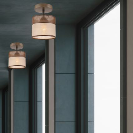 Candelabro integrado ANDREA 1xE27/60W/230V faia - FSC certificado