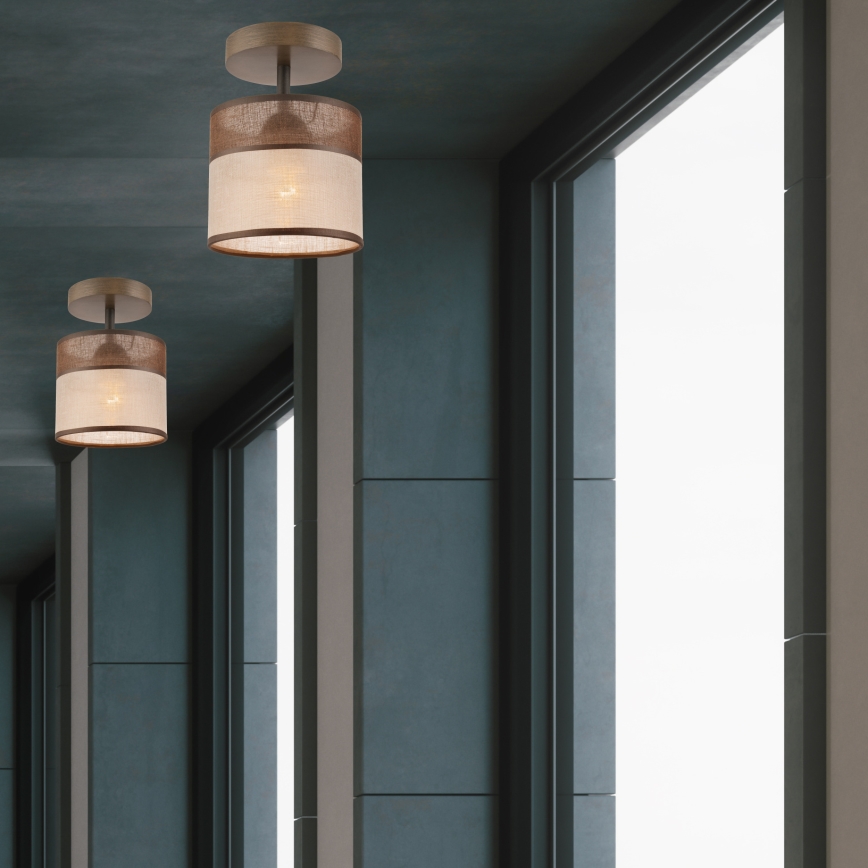 Candelabro integrado ANDREA 1xE27/60W/230V faia - FSC certificado