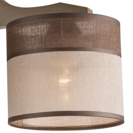 Candelabro integrado ANDREA 3xE27/60W/230V faia - FSC certificado