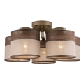 Candelabro integrado ANDREA 5xE27/60W/230V faia - FSC certificado