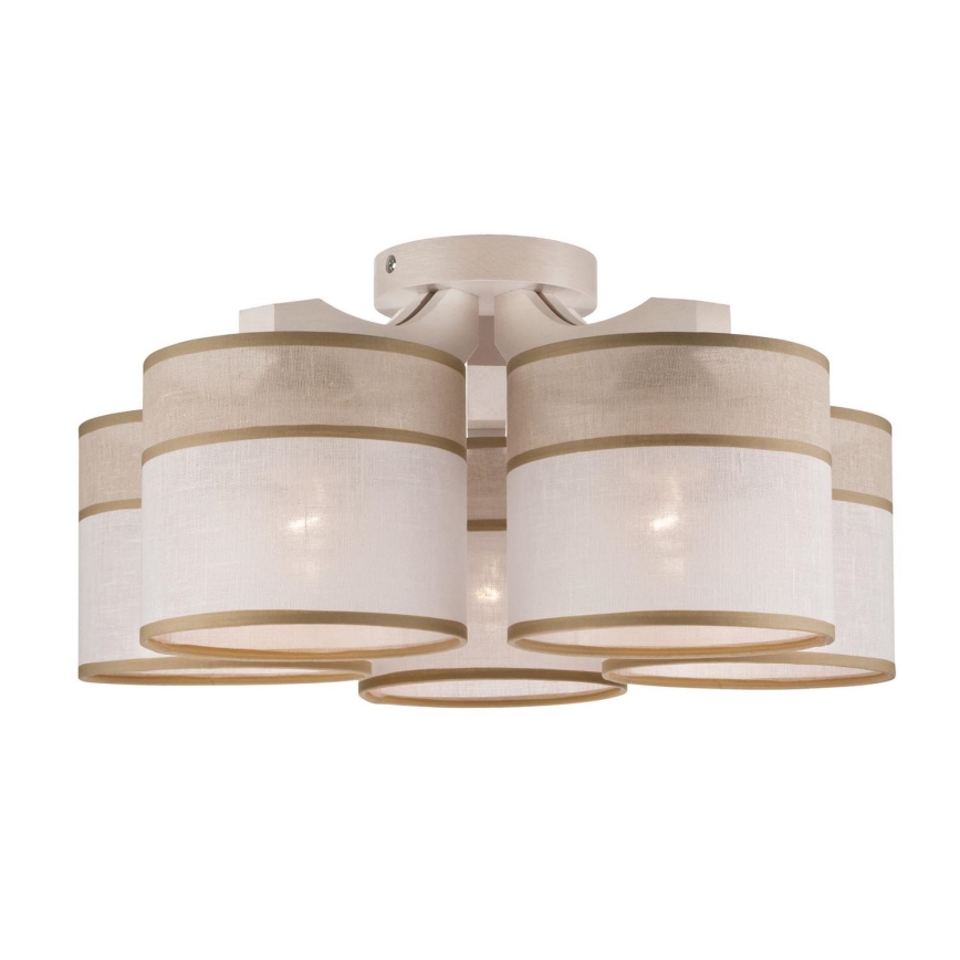 Candelabro integrado ANDREA 5xE27/60W/230V - FSC certificado