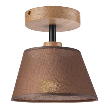 Candelabro integrado ANTONIO 1xE14/40W/230V castanho/carvalho