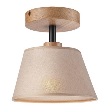 Candelabro integrado ANTONIO 1xE14/60W/230V bege/carvalho