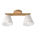Candelabro integrado ANTONIO 2xE14/40W/230V carvalho