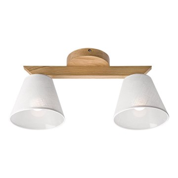 Candelabro integrado ANTONIO 2xE14/40W/230V carvalho