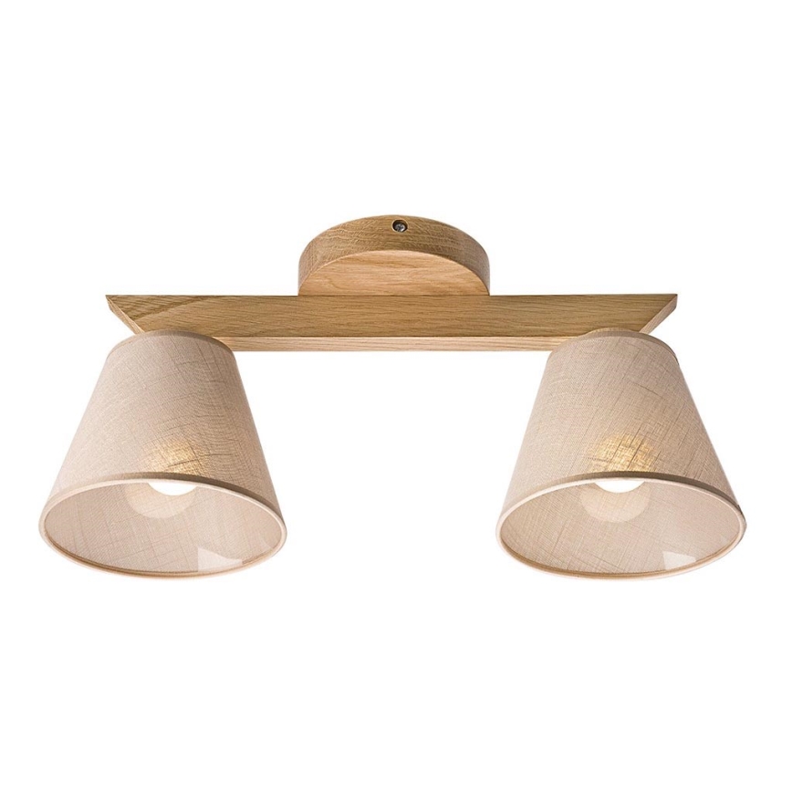 Candelabro integrado ANTONIO 2xE14/40W/230V carvalho