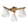 Candelabro integrado ANTONIO 3xE14/40W/230V carvalho