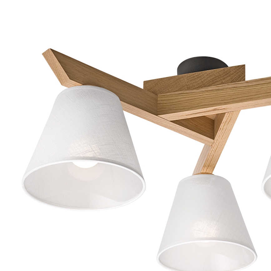 Candelabro integrado ANTONIO 3xE14/40W/230V carvalho