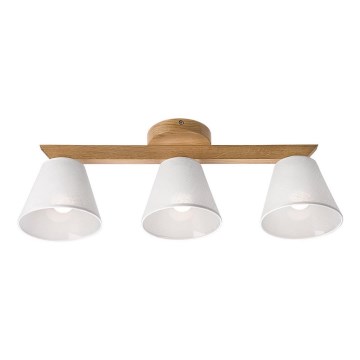 Candelabro integrado ANTONIO 3xE14/40W/230V carvalho