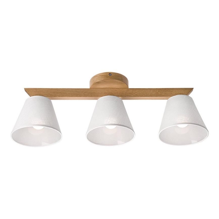 Candelabro integrado ANTONIO 3xE14/40W/230V carvalho