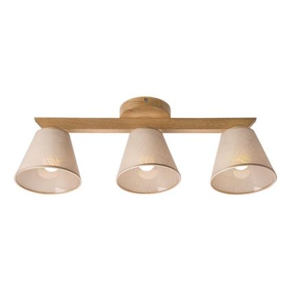 Candelabro integrado ANTONIO 3xE14/40W/230V carvalho
