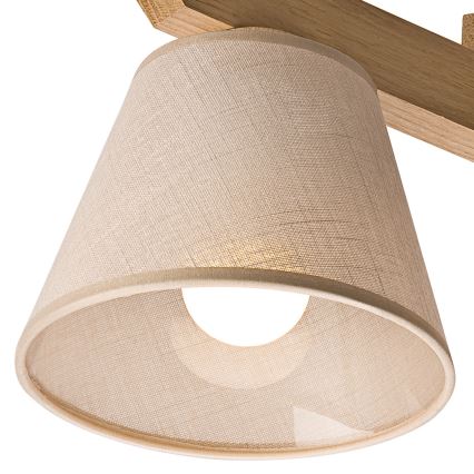 Candelabro integrado ANTONIO 3xE14/40W/230V carvalho