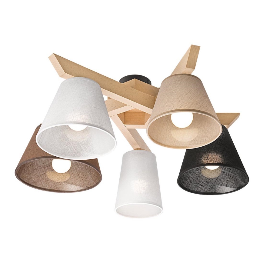 Candelabro integrado ANTONIO 5xE14/40W/230V faia