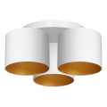 Candelabro integrado ARDEN 3xE27/60W/230V branco/dourado