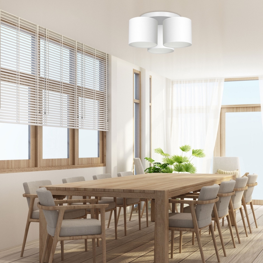 Candelabro integrado ARDEN 3xE27/60W/230V branco
