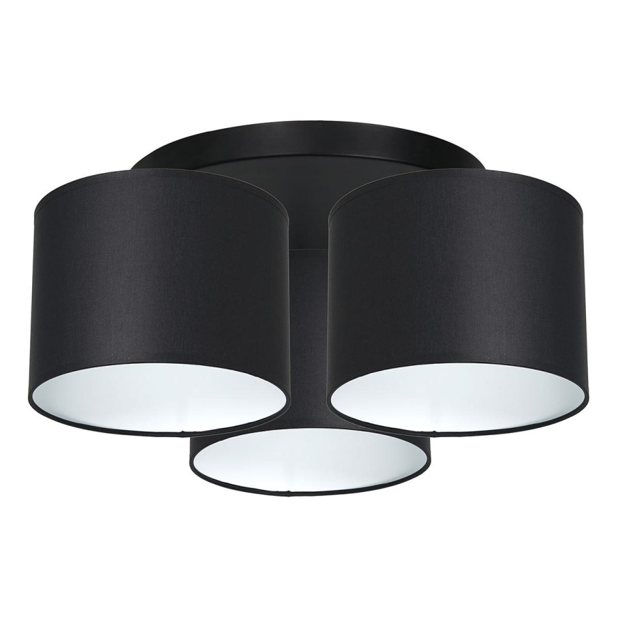 Candelabro integrado ARDEN 3xE27/60W/230V preto/branco