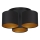 Candelabro integrado ARDEN 3xE27/60W/230V preto/dourado