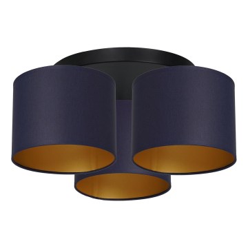 Candelabro integrado ARDEN 3xE27/60W/230V roxo/dourado