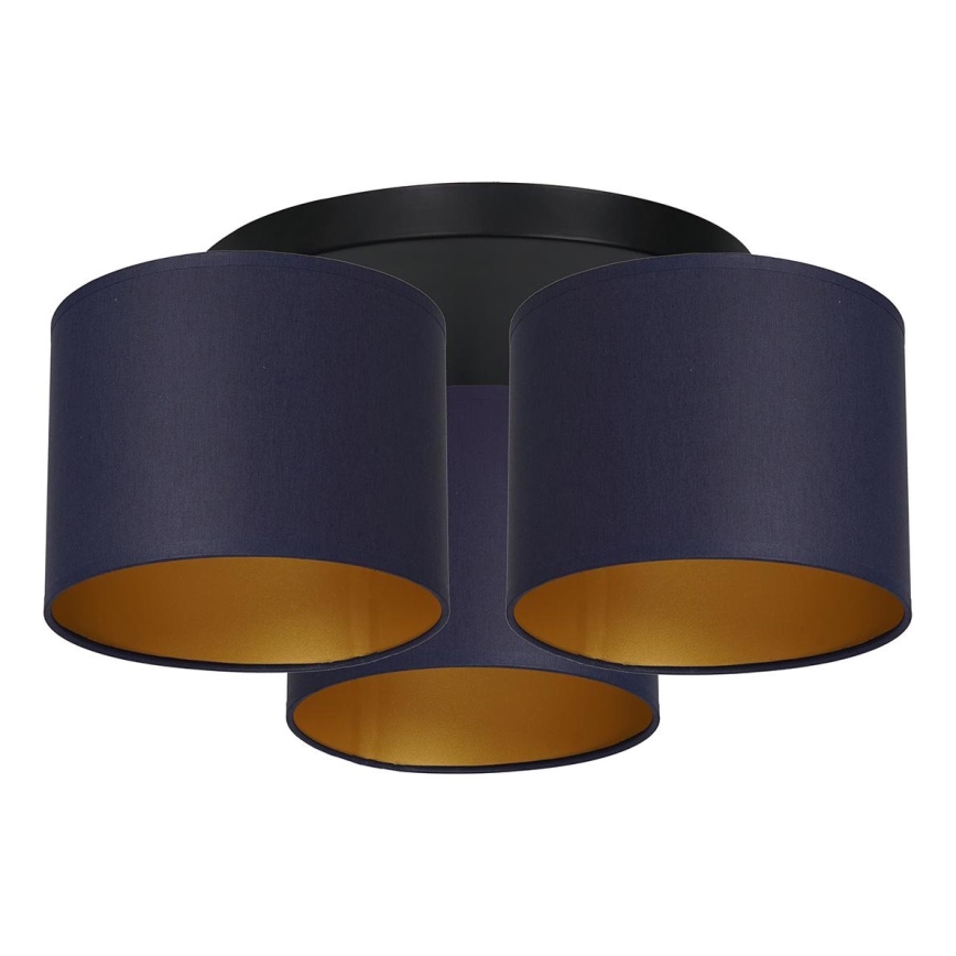 Candelabro integrado ARDEN 3xE27/60W/230V roxo/dourado