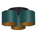 Candelabro integrado ARDEN 3xE27/60W/230V verde/dourado