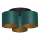 Candelabro integrado ARDEN 3xE27/60W/230V verde/dourado